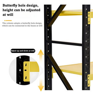 رفوف تخزين أرفف صفراء وسوداء عالية الجودة من المصنع عرض خاص أرفف مستودع أرفف منصة نقالة رخيصة بسعر المصنع - Product Image 2