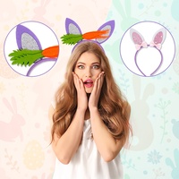 Nouveauté, bandeau de lapin de Pâques pas cher, accessoires de cheveux pour la fête à thème de Pâques