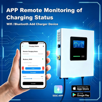 Chargeur DC pour véhicules électriques Shipstrive 20 40kW mural, compatible CCS1, CCS2, GBT, avec surveillance à distance via l'application SESC, pour usage commercial.