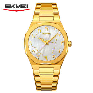 Montre à quartz pour homme en acier inoxydable, style simple et élégant, avec coutures contrastées, étanche - Product Image 5