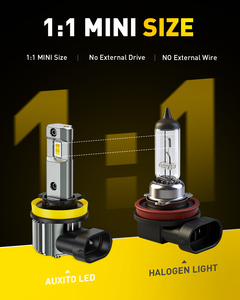 Ampoules de phare LED AUXITO H8/9/11/16JP 12V 18V 13W 3600lm 6500K Jaune Blanc 1:1 HID Led pour voiture - Product Image 2