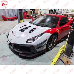 Kit de Carrocería Z-ART 2015-2019 <span class=keywords><strong>488</strong></span> <span class=keywords><strong>GT3</strong></span> para <span class=keywords><strong>Ferrari</strong></span> <span class=keywords><strong>488</strong></span> GTB, Kit de Carrocería de Fibra de Carbono Seca para <span class=keywords><strong>Ferrari</strong></span> <span class=keywords><strong>488</strong></span> <span class=keywords><strong>GT3</strong></span> Aerokit - Product Image 5