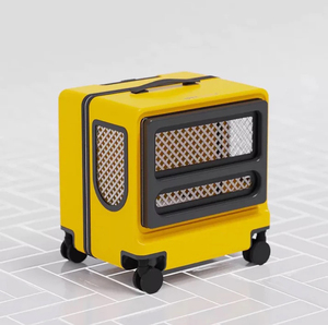 Chariot de transport pour animaux de compagnie homologué par les compagnies aériennes, chariot de voyage portable pour animaux avec roues, bagage pour chat, chariot de transport pour animaux en ABS - Product Image 3