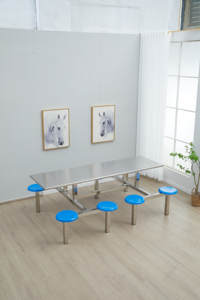 2025 High Quality Dining <strong>Table</strong> and Chair Set <strong>Canteen</strong> Furniture for Restaurant and Hotel Dining Room Food Court Special Used - Product Image 4