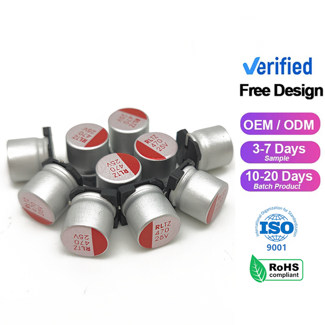 PINKUO Custom 35V 330UF 10*10.5 High Temperature Resistance Manufacturer Smd Aluminum Electrolytic Capacitor....