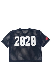 Women's Black <b>Mesh</b> <b>Crop</b> <b>Top</b> MMXX Logo Streetwear Short Sleeve Crew Neck Breathable T-Shirt Spring Summer - Product Image 3