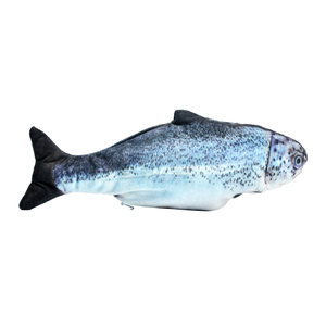 2020 new design Amazon hot selling Funny USB Charging Interactive Stuffed Plush Fish <span class=keywords><strong>Cat</strong></span> Toy Electric Moving Floppy Fish <span class=keywords><strong>Cat</strong></span> Toy - Product Image 4