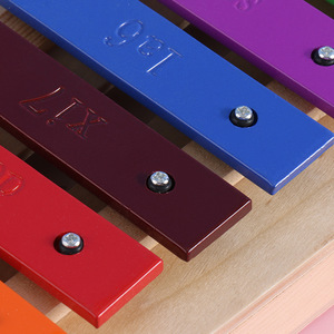 Glockenspiel Xylophone en métal et bois, 15 tons colorés, instrument de percussion pour enfants, jouet musical d'éveil, vente en gros - Product Image 5