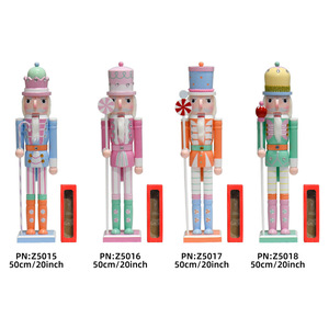YUELIAN YL-031002 50 CM Soldat Casse-Noisette de Noël Moderne en Bois Massif, Figurine Décorative d'Intérieur Sérigraphiée SiYL - Product Image 5