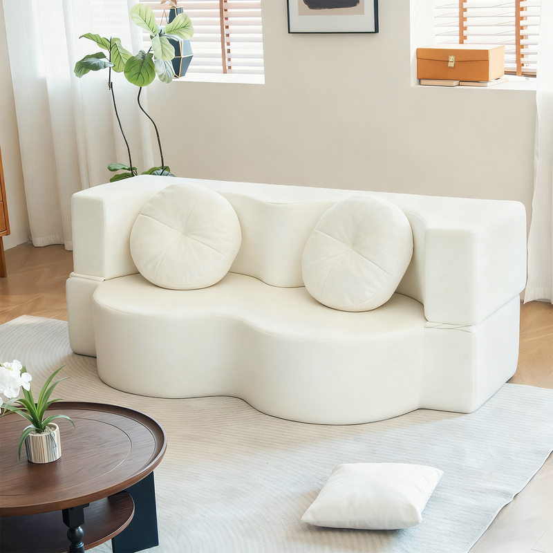 Luxury Cloth Sofa Bed Set for