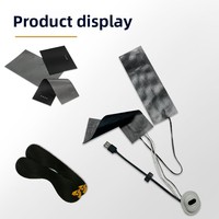 Kit de plaque chauffante flexible à infrarouge lointain avec contrôle de température à 3 niveaux, coussin chauffant USB QC3.0 pour personnalisation OEM ODM