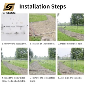 Pollaio Mobile <span class=keywords><strong>in</strong></span> Acciaio con Struttura Automatizzata, <span class=keywords><strong>in</strong></span> <span class=keywords><strong>Vendita</strong></span>, Struttura Mobile per Trattore, Grandi Reti, Recinti Metallici, Pollaio - Product Image 5