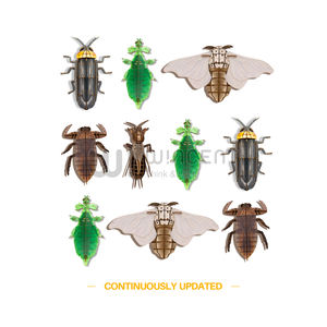 لغز خشبي مونتيسوري 3D مجموعة حيوانات الحشرات فراشة النحل الزيز لعبة تعليمية للأطفال نموذج تجميع يدوي الصنع - Product Image 5