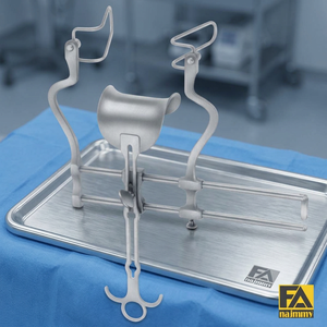 Écarteur abdominal Balfour 47x80mm en acier inoxydable, instrument chirurgical gynécologique certifié CE Classe II, manuel - Product Image 2