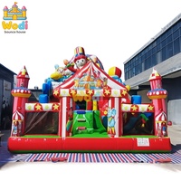 WODI Château gonflable commercial en PVC de 0,55 mm pour enfants et adultes