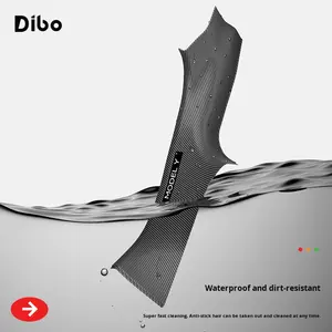 Bande <span class=keywords><strong>de</strong></span> seuil <span class=keywords><strong>de</strong></span> <span class=keywords><strong>porte</strong></span> en daim Dibo Protection <span class=keywords><strong>de</strong></span> siège arrière anti-coup <span class=keywords><strong>de</strong></span> pied pour les nouveaux accessoires intérieurs Tesla Model Y/3 - Product Image 1