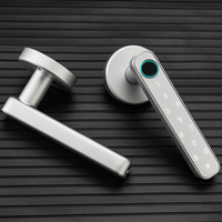 Verrou de porte à empreintes digitales OEM, avec chargeur USB, noir, étanche, pour maison d'extérieur, électronique, pêne dormant, ttlock, serrures tuya
