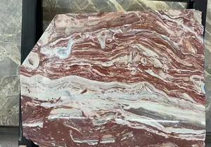 Италия <span class=keywords><strong>Arabescato</strong></span> Rosso мраморная раковина Vanitytop Rosso мраморная поплавковая раковина для классической современной ванной комнаты - Product Image 3