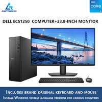 Ordinateur de bureau Dell ECS1250 d'origine, processeur Core i5, RAM DDR5, SSD NVMe, ordinateur pour la maison, le bureau et les entreprises + ensemble moniteur 23,8 pouces