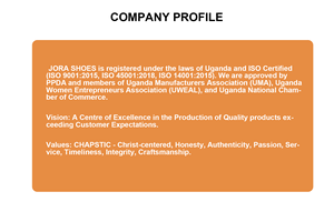 Chaussures de bureau formelles carrées en cuir véritable de production locale en Ouganda, capacité de 200 à 500 paires, stock disponible immédiatement - Product Image 6