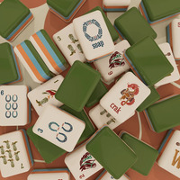 Jeu de Mahjong Américain Personnalisé en Gros, 160 Tuiles, Thème Cowboy Western, Tuiles de Mahjong en Acrylique, Jeu de Table Familial