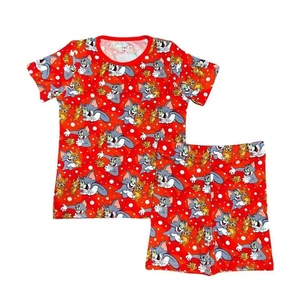 <span class=keywords><strong>Tom</strong></span>&<span class=keywords><strong>Jerry</strong></span> Cerniera in bambù per bambini, spedizione immediata, pigiama in bambù per neonati, bundle a sorpresa con stampa western <span class=keywords><strong>e</strong></span> <span class=keywords><strong>personaggi</strong></span> - Product Image 1