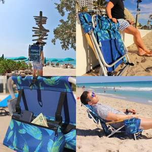 Chaises de plage pliables en aluminium à mailles personnalisées pour le voyage en plein air, chaises de pêche, chaises de camping, chaises longues de plage avec bretelles - Product Image 6