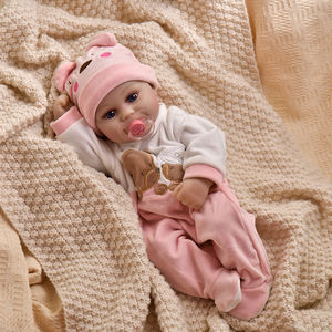 Muñeca Reborn de Alta Calidad de 40 cm / 16 Pulgadas, de <span class=keywords><strong>Vinilo</strong></span> <span class=keywords><strong>y</strong></span> <span class=keywords><strong>Silicona</strong></span> Suave, para Regalo <span class=keywords><strong>y</strong></span> Juego de Niñas - Product Image 5