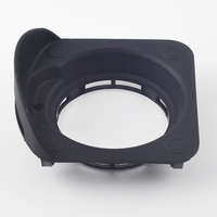 Involucro Personalizzato in Plastica Nera per Dispositivi Elettronici, Scatola Stampata a Iniezione con Clip di Montaggio Integrate e Anello Adattatore per Componenti