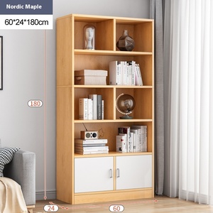 Estantería sencilla de pie para dormitorio de estudiantes, estantería de almacenamiento pequeña y vitrina para colecciones de estanterías - Product Image 6