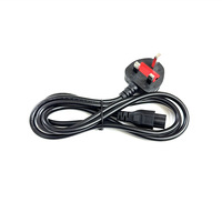 Cable de Alimentación con Enchufe del Reino Unido a C5, 1.2-1.8M |   Cable de Carga Rápida Estándar Británico de 3 Pines para Computadora/Impresora