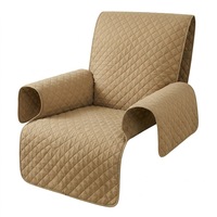 Housse de protection antidérapante pour canapé inclinable simple en polyester gaufré à texture brique, élastique, pour canapé domestique