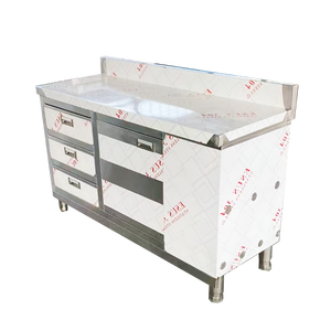 VICTORY KITCHEN Commercial <b>Stainless</b> <b>Steel</b> 304 Modular Kitchen Table <b>Cabinet</b> Industrial Modern Design Total Project Solution 1 - Product Image 1