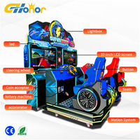 Super Burn Racing 2 Players Dynamic Motion Seat Driving Simulator Coin Operated Arcade Car Racing Video Game Machine
