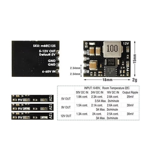 Régulateur abaisseur de tension MATEK 10x14mm 1g ABS BEC 6-30V vers 5V/9V-ADJ <span class=keywords><strong>pour</strong></span> modèles RC, drones de course FPV, avions et projets DIY - Product Image 6