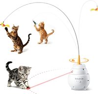 Nouveau jouet interactif de luxe moderne 2026 pour chat, plume d'oiseau volante automatique rétractable, baguette de chat multifonctionnelle