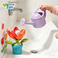 Ensemble de jouets de bain en plastique en forme de tulipe pour tout-petits, arroseur interactif pour la baignoire, jeu aquatique unisexe, fabriqué en Chine