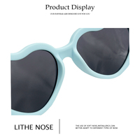 Peach Heart Frame Candy Color Girls Lunettes de soleil Anti Blue Light Lunettes pour enfants Cartoon Lunettes