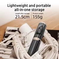 Mini trépied portable multifonction Q12 pour téléphone portable, perche à selfie, BT 4.2, portée de 10 m, design télescopique/pliable pour diffusion en direct sans fil