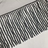 Accessoires décoratifs en fourrure pour robes de mariée et de danse latine, avec rangée de perles de riz scintillantes en cristal de haute qualité, style européen et américain