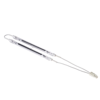 Tube chauffant infrarouge personnalisé en feutre de carbone transparent à tube unique