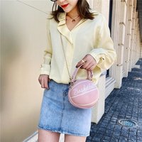 Sac Rond Personnalisé pour Femme – Nouvelle Collection Automne-Hiver 2026 – Sac Bandoulière Chaîne, Sac Messager, Sac de Basketball, Sac de Football à Porter à la Main