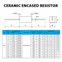 Résistance en Ciment Bobinée de Haute Performance 1W-100W pour Applications Industrielles et Automobiles – Résistance Électronique en Ciment Céramique