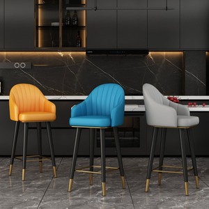 <span class=keywords><strong>Tabouret</strong></span> <span class=keywords><strong>de</strong></span> <span class=keywords><strong>bar</strong></span> en acier <span class=keywords><strong>de</strong></span> luxe léger avec accoudoirs, dossier à quatre pieds, <span class=keywords><strong>design</strong></span> moderne et simple pour la maison, le <span class=keywords><strong>bar</strong></span>, le caissier, <span class=keywords><strong>tabouret</strong></span> surélevé - Product Image 4