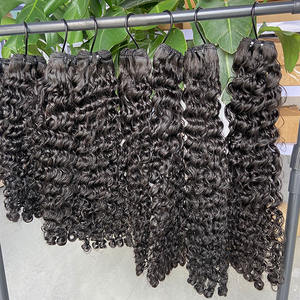 Paquetes de cabello camboyano birmano Popular rizado onda profunda onda de agua suelta 10 "-30" Color Natural cabello humano - Product Image 2