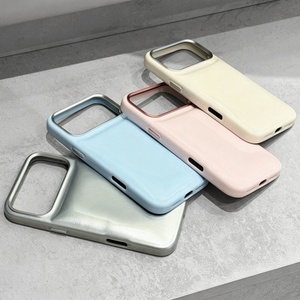 Coque de téléphone antichoc en cuir PU à bulles unique pour iPhone 17 16 Pro Max – Vente en gros - Product Image 1