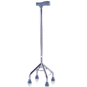 Canne télescopique en alliage d'aluminium antidérapante Wei Yikang à quatre pieds KDB931A01LD pour personnes âgées et handicapées, pour la rééducation - Product Image 1