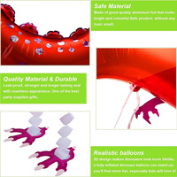 Ballons gonflables animaux marcheurs mignons en aluminium pour enfants, décorations de fête prénatale et d'anniversaire, fournitures de fête, ballons animaux marcheurs