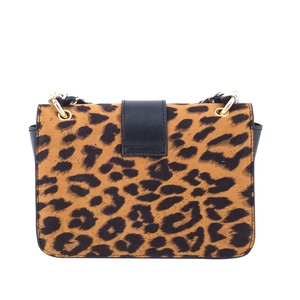 Commercio all'ingrosso di modo di cuoio DELL'UNITÀ di elaborazione del sacchetto di spalla con del leopardo della pelle scamosciata retro style delle donne di disegno speciale crossbody bag con due di colore del metallo - Product Image 3