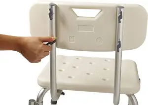 高齢者および障害者の高さのための調整可能なアルミニウム製バスシートシャワーチェア安全装置カスタマイズ可能なヘルスケア用品